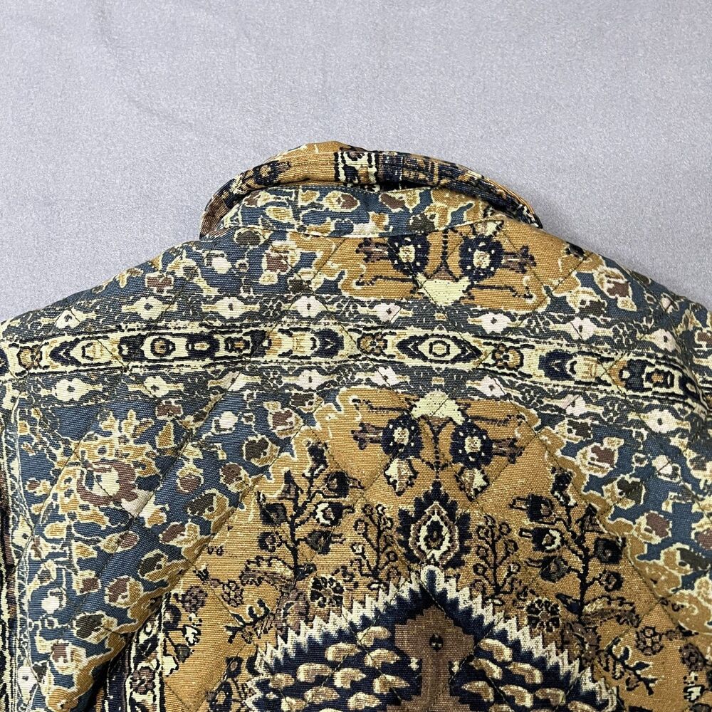 Urban Outfitters Quilted Harrington Jacket Men's Small Multicolor Printed Zip-Up - Picture 8 of 12
